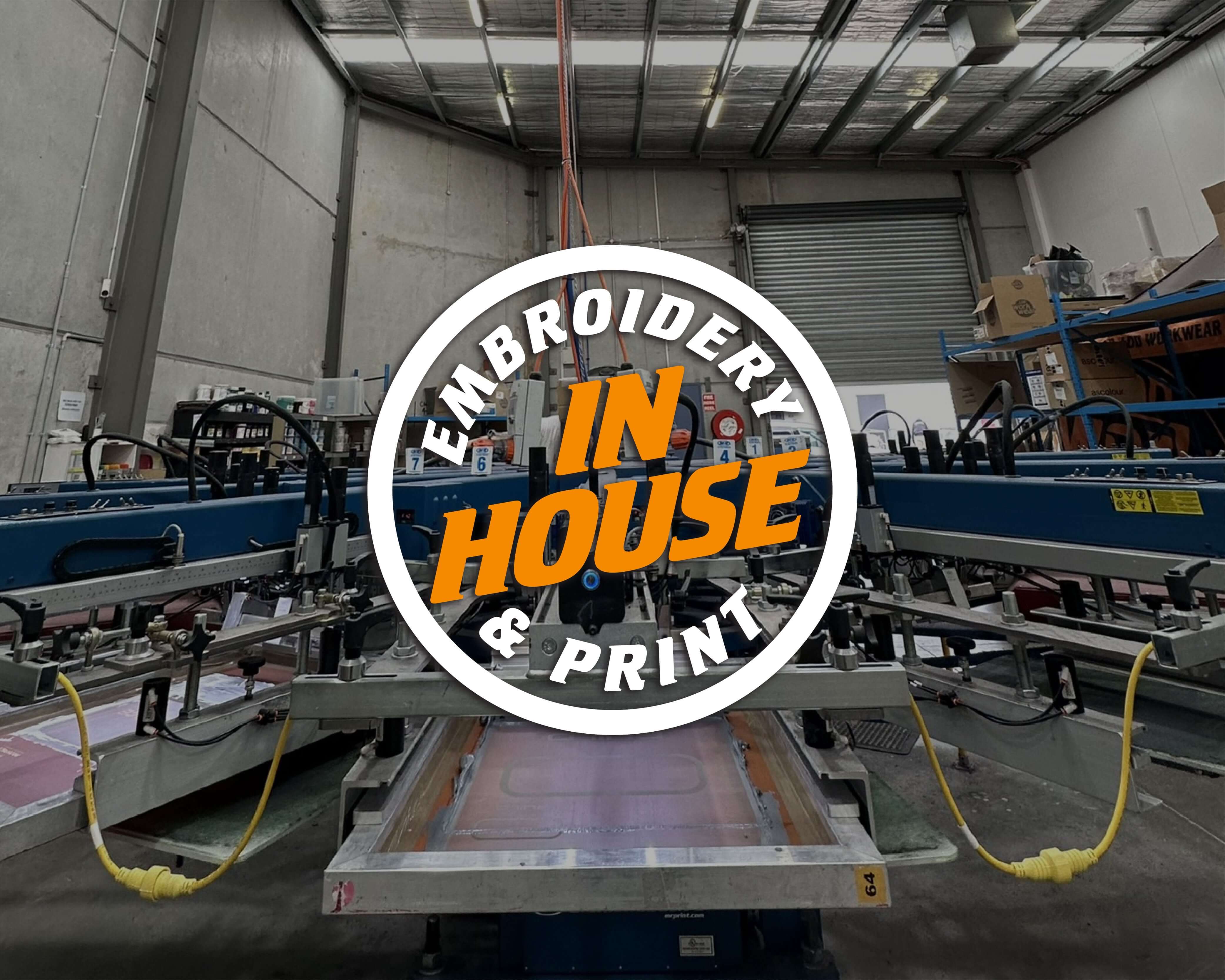LOD Workwear in-house branding and embroidery services banner.